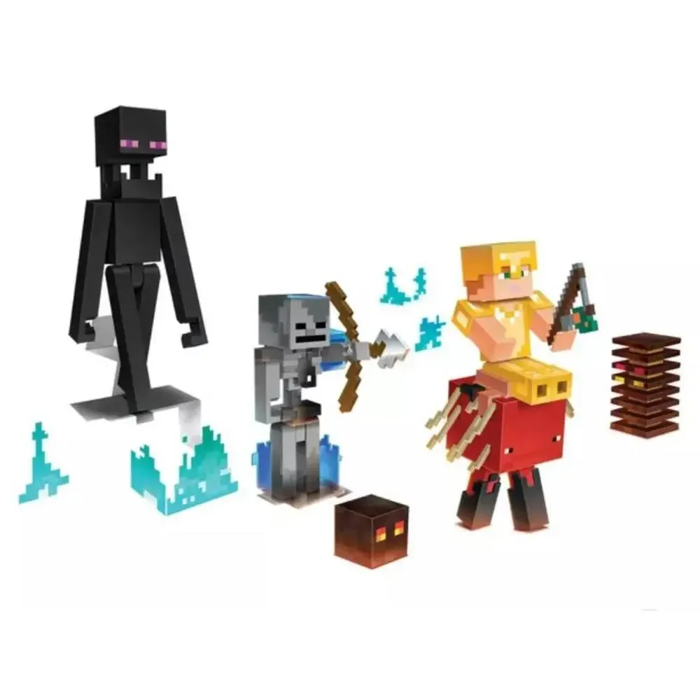 Minecraft Soul Sand Valley Adventure 6 Action Figure Playset Digital Code, HRX78